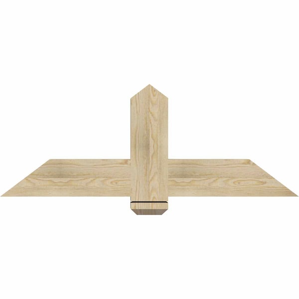 Ekena Millwork Eugene Rough Sawn Timber Gable Bracket, Douglas Fir, 48"W x 18"H x 4"D x 6"F, 9/12 Pitch GBW048X18X0406EUG00RDF - main